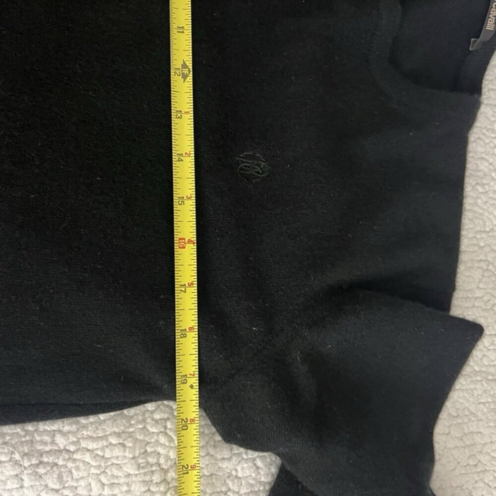 Roberto Cavalli Designer Sweater L Black Midweight Wool Cashmere‎ Crewneck Logo - Picture 8 of 9